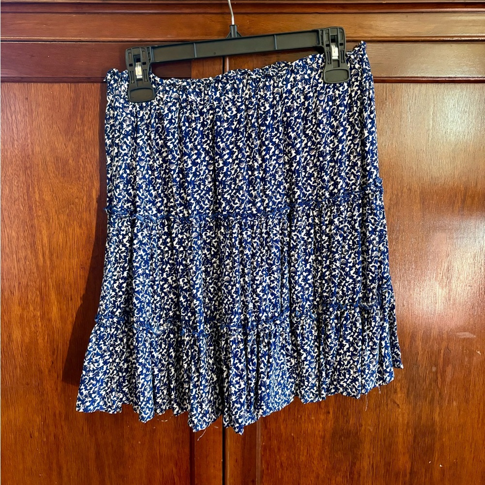 Cynthia Rowley Blue and white skirt